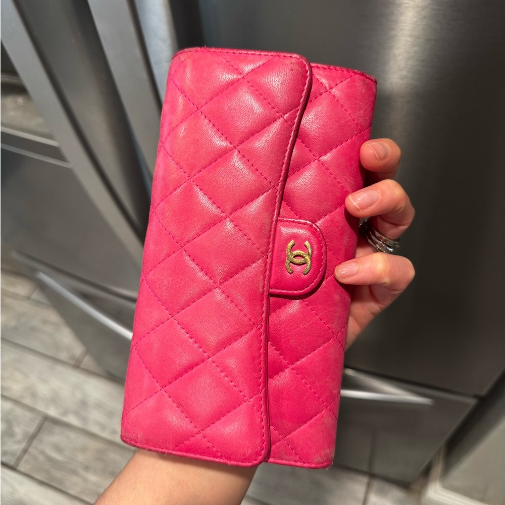 CHANEL Long Wallet Matelasse Barbie pink - Picture 11 of 17